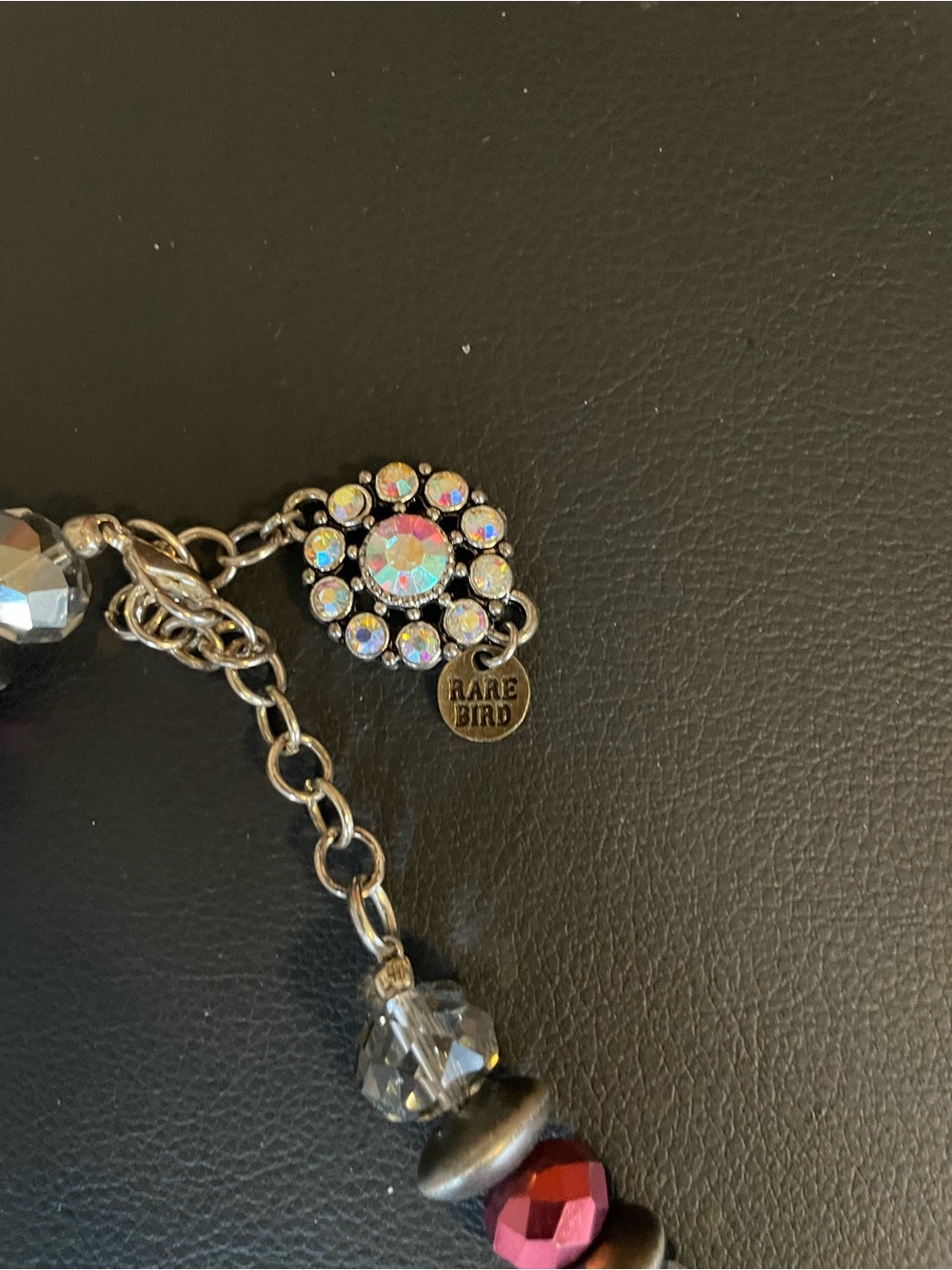 A Rare Bird Pink and Silver Beaded Necklace - Picture 2 of 6